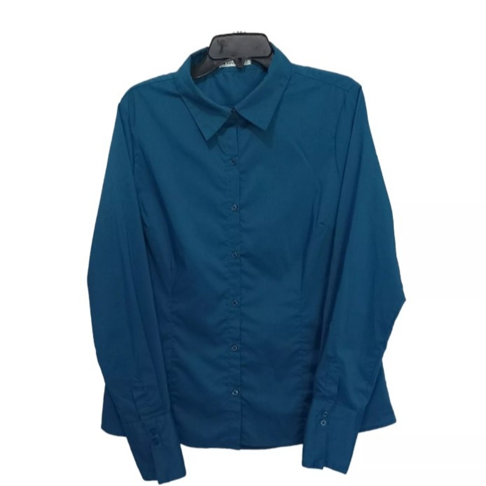 Women's top shirt long sleeve green